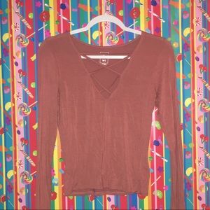 Long sleeve me to we pac sun, pink shirt!